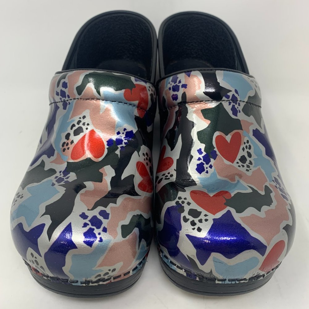 Dansko Women's Professional Multi-Color Patent Fragment Size 40 EU US 10M